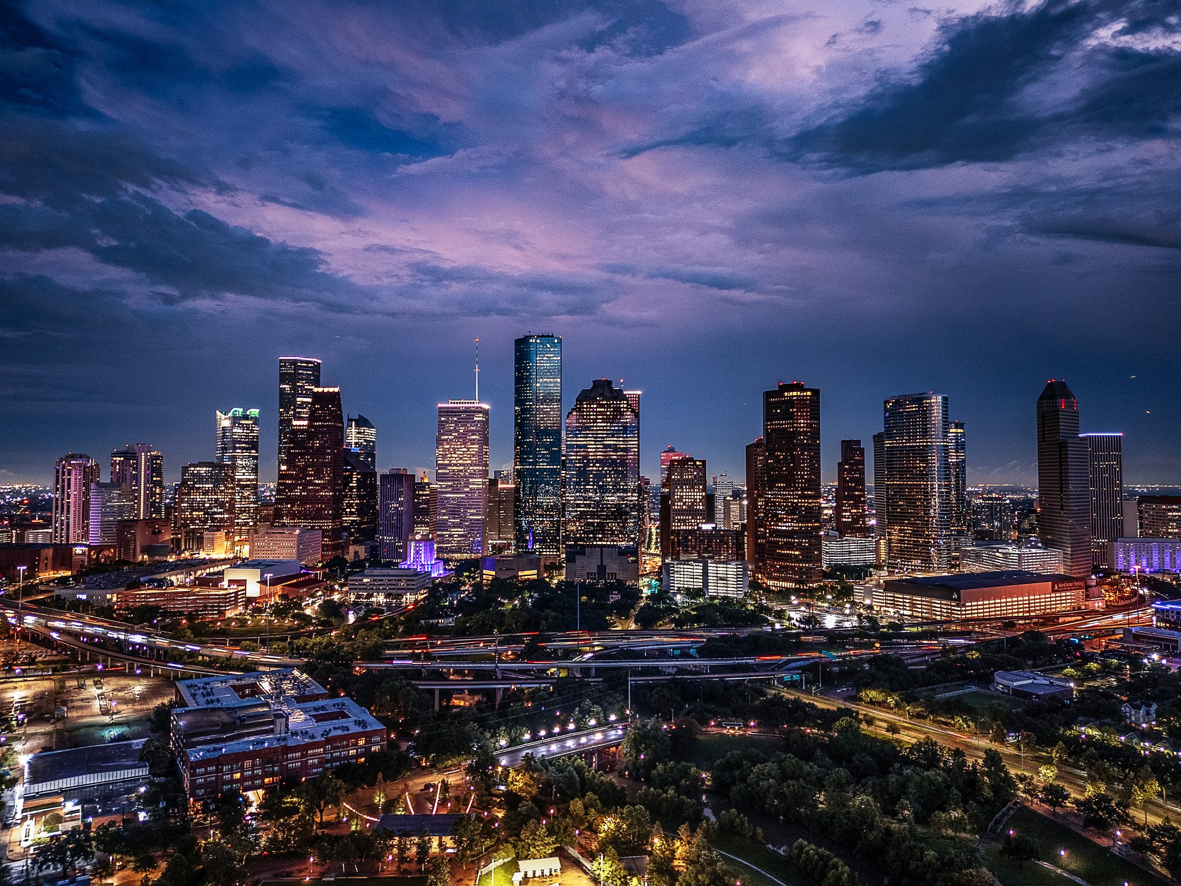 Premium cityscape at dusk